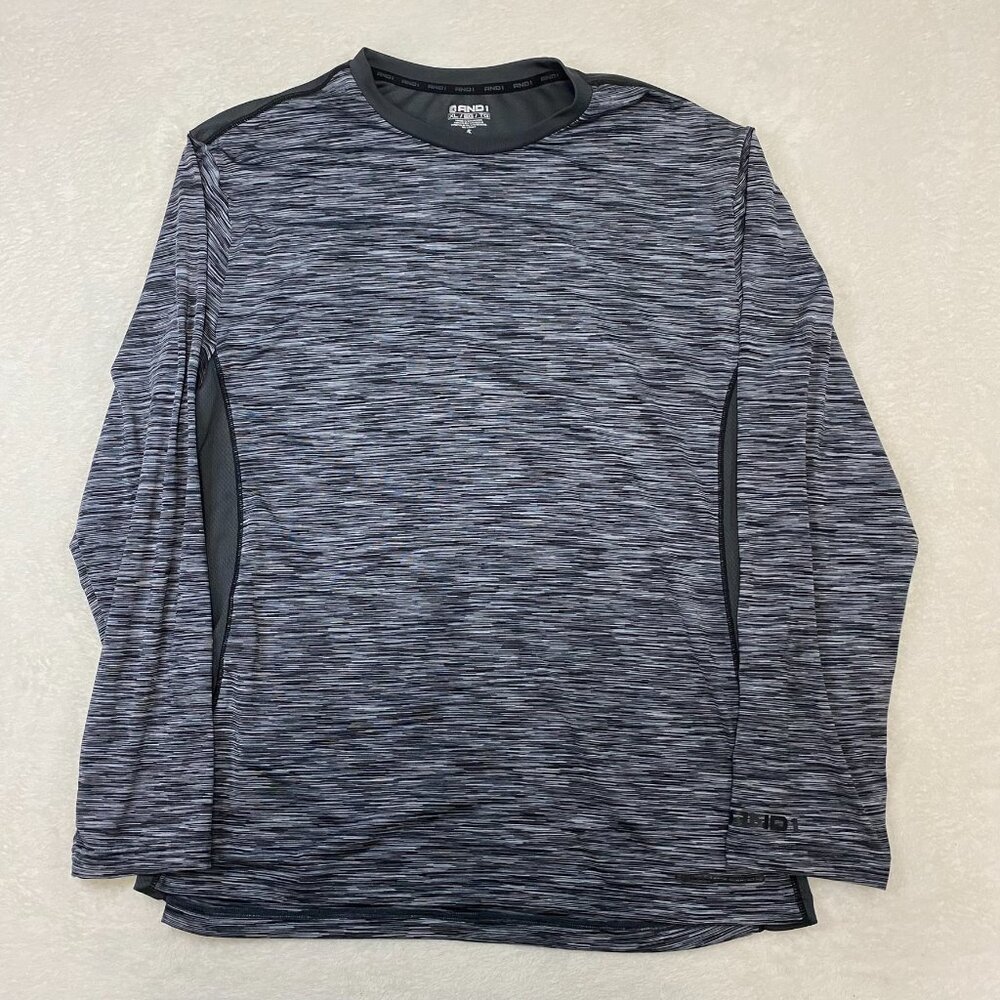 And1 Athletic Long Sleeve Compression Stretch Shirt Size XL